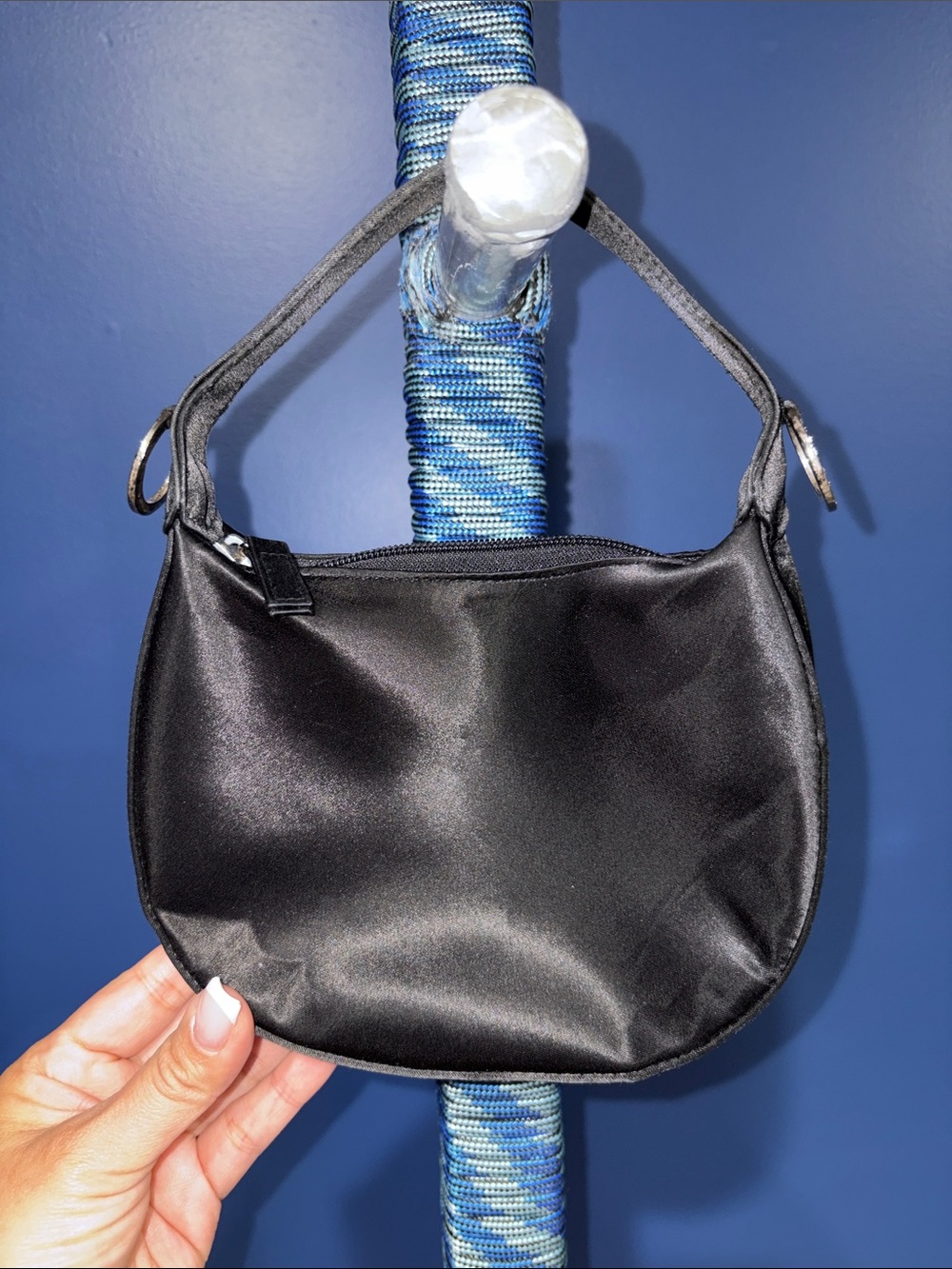 Cache - Y2K Black Mini Rhinestone Handbag - Picture 3 of 13